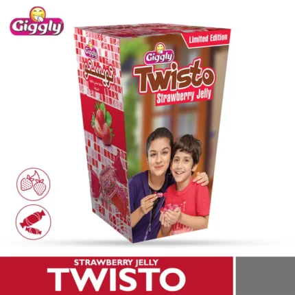 Giggly Twisto Strawberry Candy Box
