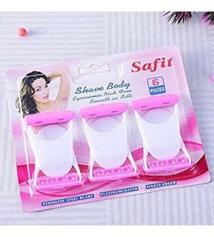 SAFIT SHAVE BODY RAZOR 6PCS NEW