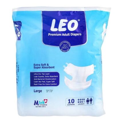 Leo Adult Diapers Large 10 Pieces