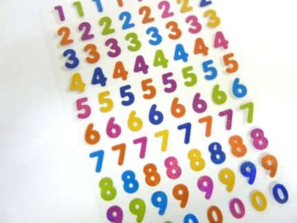Sticker Numberic Rs.140/- random color
