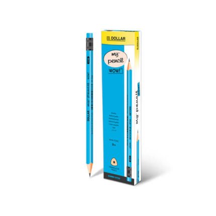 Dollar My Pencil Wow Triangular Pencil 2hb Blue 12s