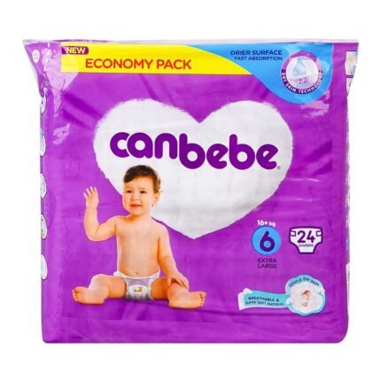 Canbebe Diapers Economy Pack Extra Large No. 6, 16+ KG 24-Pack