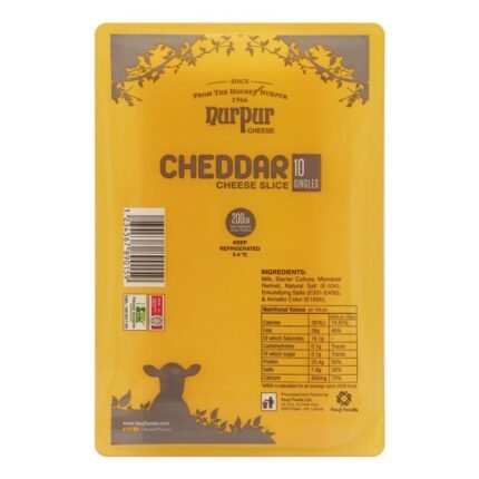 Nurpur Cheddar Cheese Slices 10-pack 200g