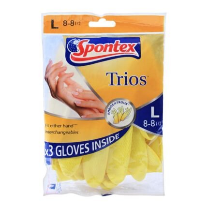 Spontex Trios Hand Gloves Large