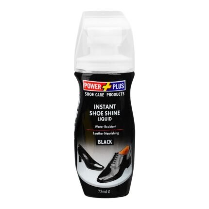Power Plus Black Instant Shoe Shine Liquid 75ml