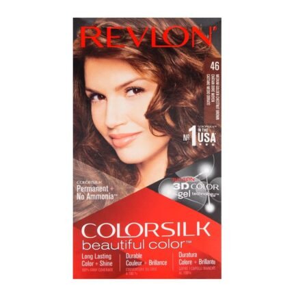 REVLON COLORSILK MEDIUM GOLDEN CHESTNUT BROWN 46