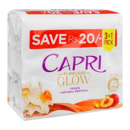 Capri Moisturising Nourishing Peach Soap Pack 3x120g