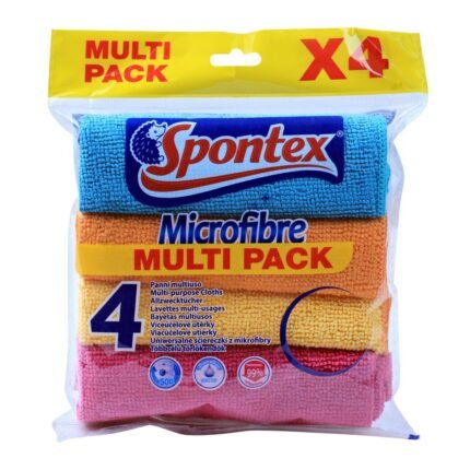 Spontex Microfiber Cloth 4pcs