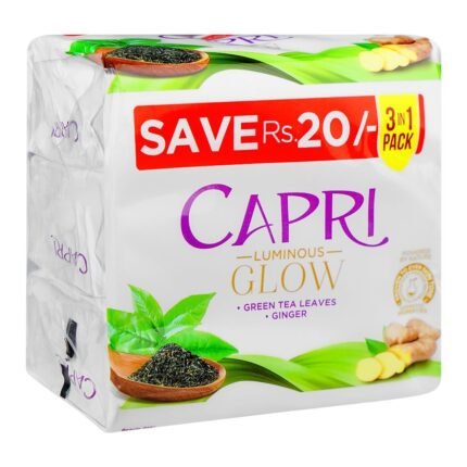 Capri Refreshing Purifying Green Tea Soap 3 In 1 Pack