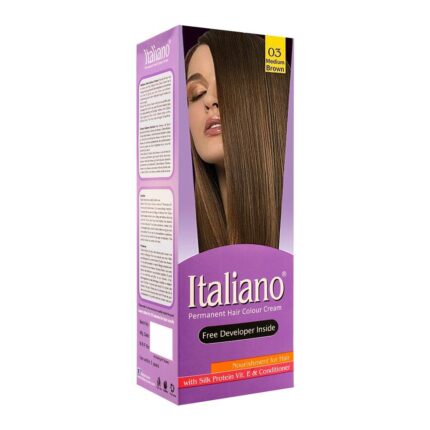 Italiano Permanent Hair Colour Cream 03 Medium Brown