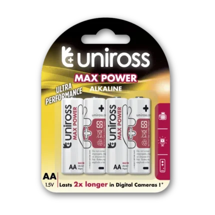 UNIROSS CELL AA 4 PCS CARD
