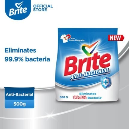 Brite Antibacterial 500g Detergent Washing Powder