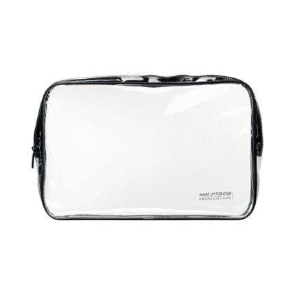 Zip Geomatry Pouch Transparent.