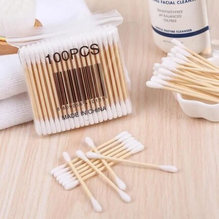 Cotton Buds Small 100 Pcs Plastic/wooden