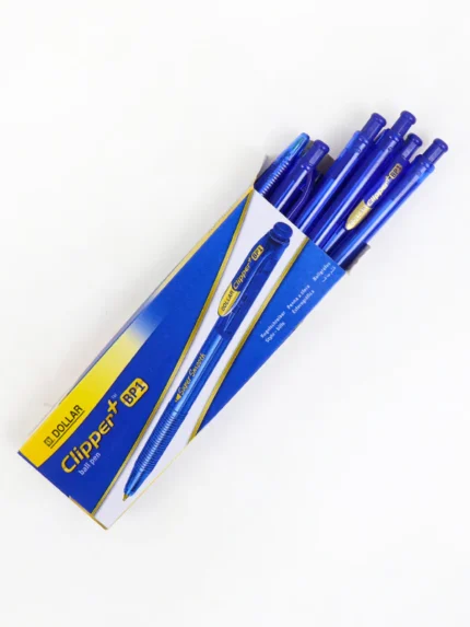 Dollar Clipper BP-10 Ball Pen - Blue - 10 Pcs - No. BPCL S