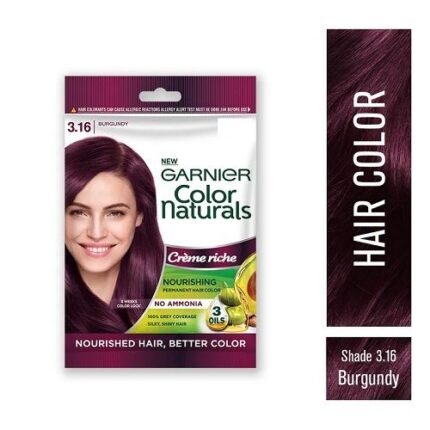 Garnier Color Naturals Shade 3.16 Burgundy Pouch