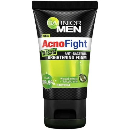 Garnier Men Acno Fight Wasabi Anti Bacteria Brightening Foam 100ml