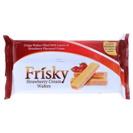 Frisky Strawberry Wafers single bar