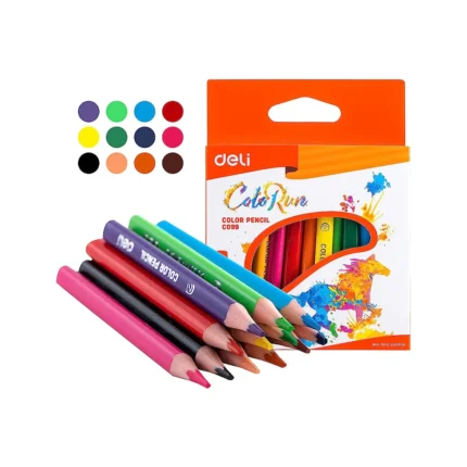 Deli Color Pencils Half 12 Colors