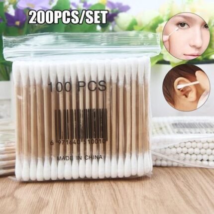 Cotton Buds Wood 200pcs Plastic/wooden