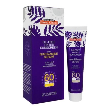 Saeed Ghani Oil-free Tinted Sunscreen With Niacinamide Serum Spf 60