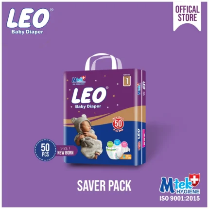 Leo Diapers Plus New Born 50pcs.