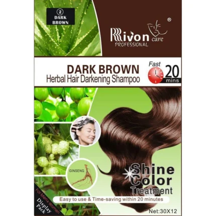 Rivon Dark Brown Colour Shampoo 30 Ml