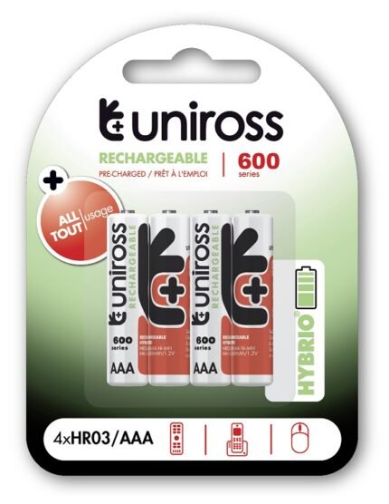 UNIROSS CELL AAA 4 PCS EXTRA HAVE DUTY CARD