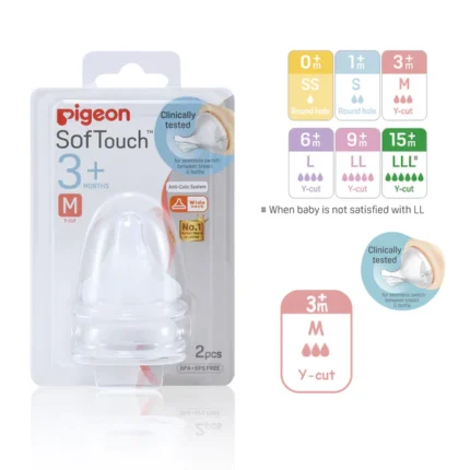 Pigeon Softouch Nipple 6+