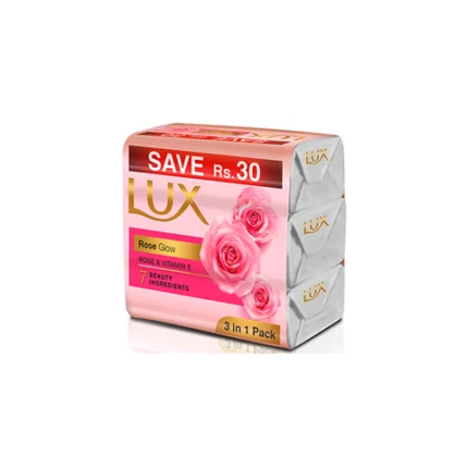 Lux Pink Soap Trio Pack 130g