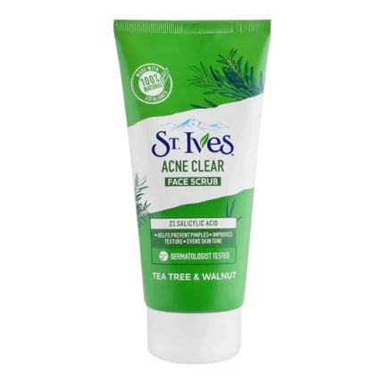 St. Ives Acne Clear Face Scrub Tea Tree & Walnut 150g