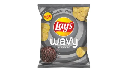 Lays Wavy Black Salt Rs.60/-