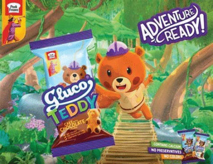 Peek Freans Gluco Cake Up Teddy Milk Box