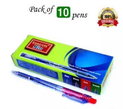 SIGNATURE BALL PEN RED BOX 10PCS
