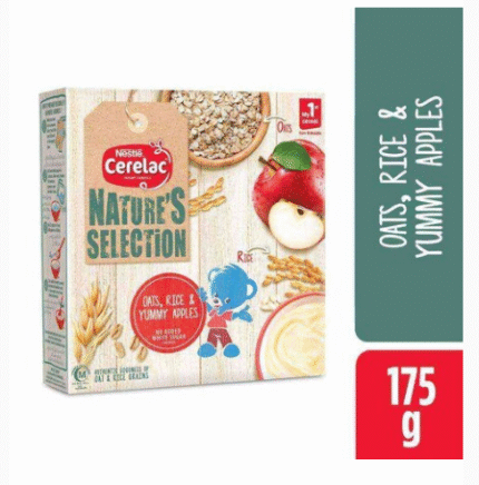 Nestle Cerelac Natures Selection Roa (Rice, Oats & Apple) 175 gr