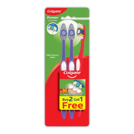 Colgate Premier Clean Toothbrush 3 Pack