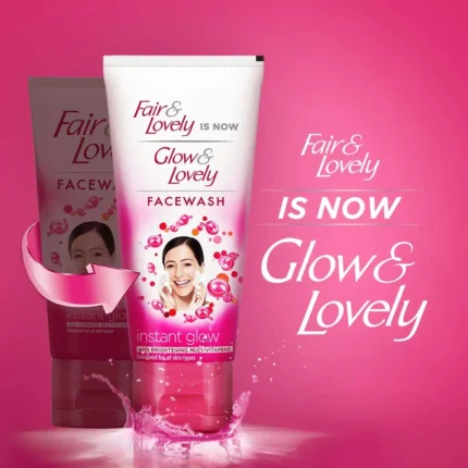 Fair & Lovely Is Now Glow & Lovely Insta Glow Face Wash 50g