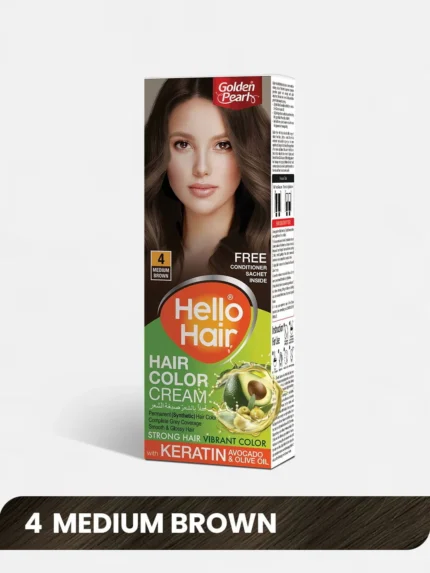 Golden Pearl Hello Hair Medium Brown No 4