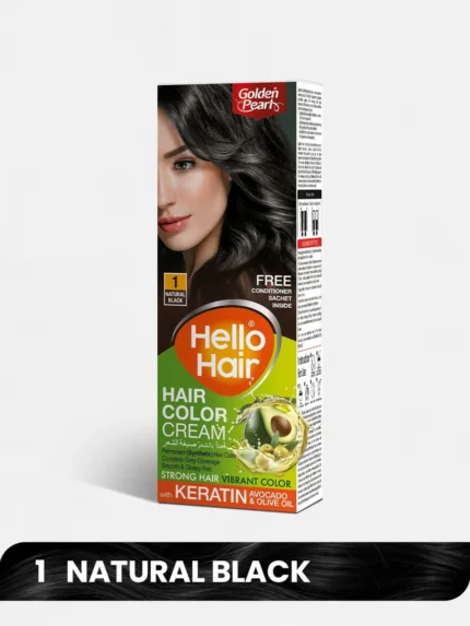 Golden Pearl Hello Hair Natural Black 1no