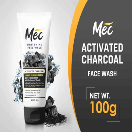 Mec Whitening Activated Charcoal Face Wash 100gm