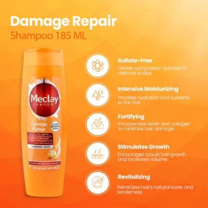 Meclay London Damage Repair Shampoo 185ml