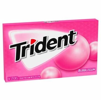 TRIDENT BUBBLEGUM FLAVORED