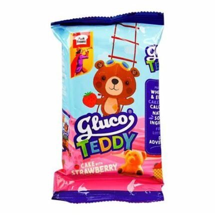 GLUCO TEDDY CAKE STRAWBERRY 40 rs