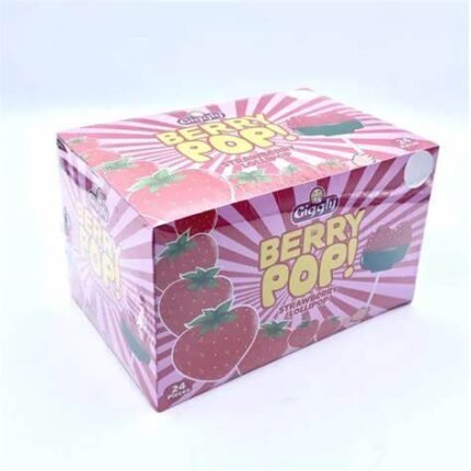 Giggly Berry Pop Strawberry Lollipop 1 pc