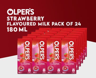 Olpers Flavored Milk 180ml Strawberry 24 Pcs
