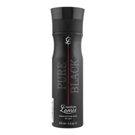 Lamis Creation Pure Black Fragranced Body Spray For Men 200ml