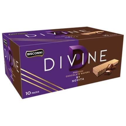 Bisconni Divine Chocolate Wafer 10 Packs Box