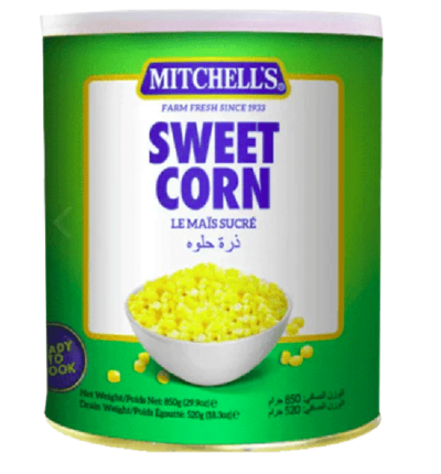 Mitchles Sweet Corn 850gm