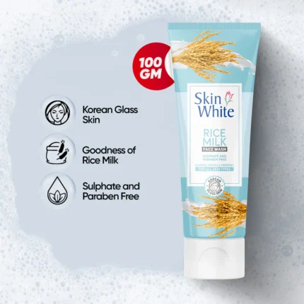 Skin White Face Wash Rice Milk 100ml