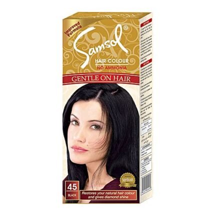 SAMSOL HAIR COLOR 45 BLACK MEDIUM